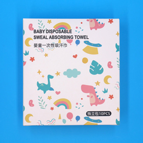 Infant and child disposable sweat towel