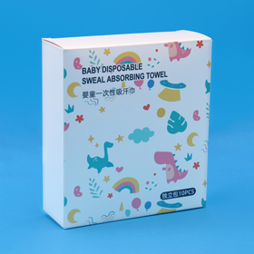 Infant and child disposable sweat towel